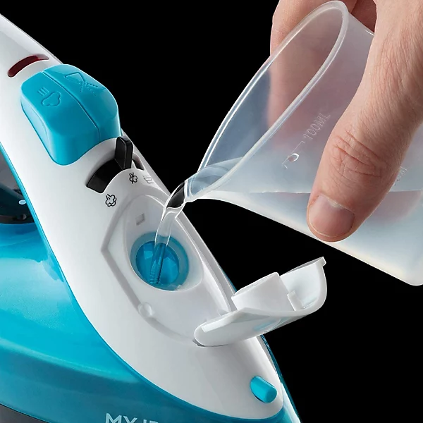 Russell Hobbs My Iron steam iron with water tank and blue accents