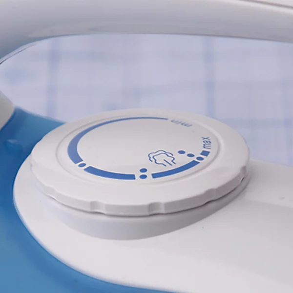 Russell Hobbs Dual Voltage Steam Glide Travel Iron white blue compact