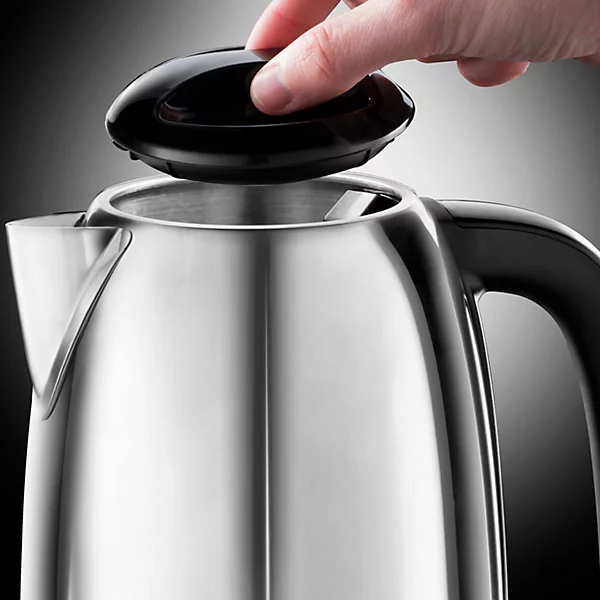 Russell Hobbs Adventure polished stainless steel electric kettle, 1.7L capacity