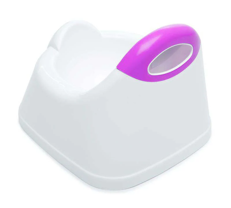 The Neat Nursery Co training potty white and pink toddler toilet seat