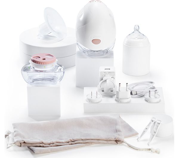 Tommee Tippee single wearable breast pump with storage bottle and accessories kit