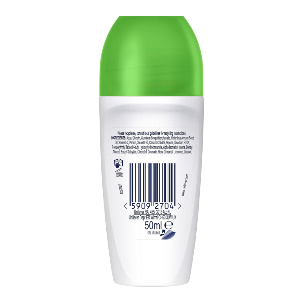 Dove Go Fresh Cucumber Advanced Care 72h roll-on deodorant 50ml green cap