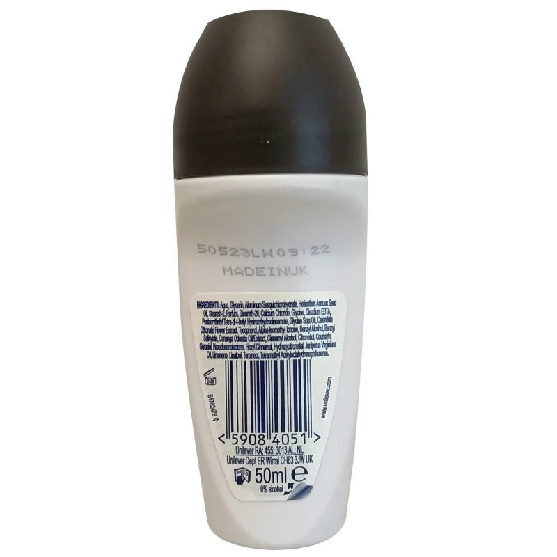 Dove Advanced Care Invisible Dry roll-on deodorant 50ml black and white bottle