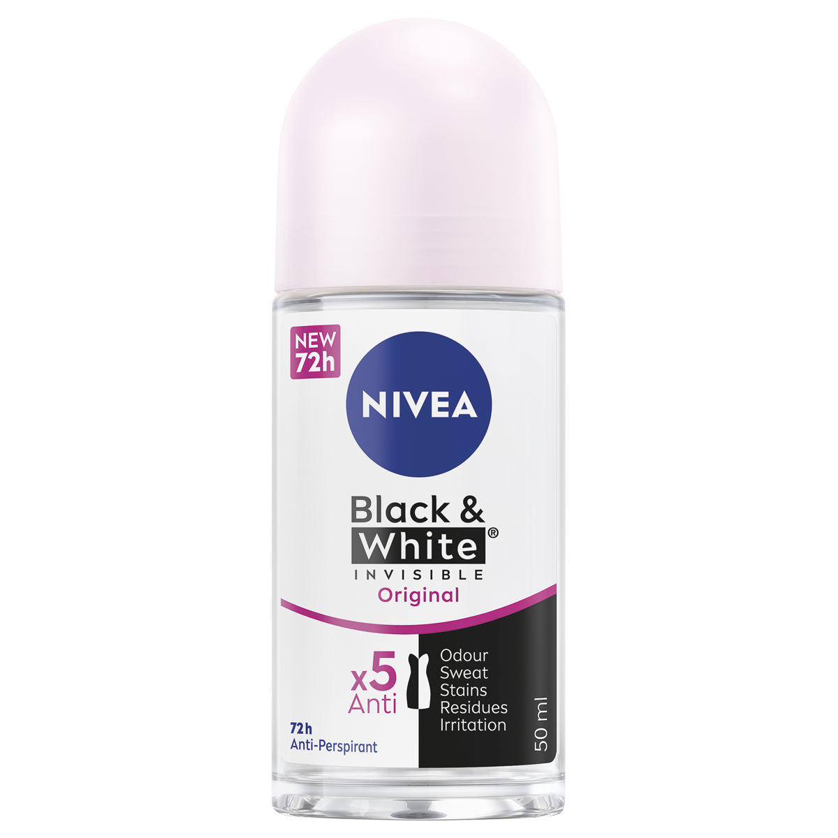 Nivea Black & White Invisible Original anti-perspirant roll-on 50ml