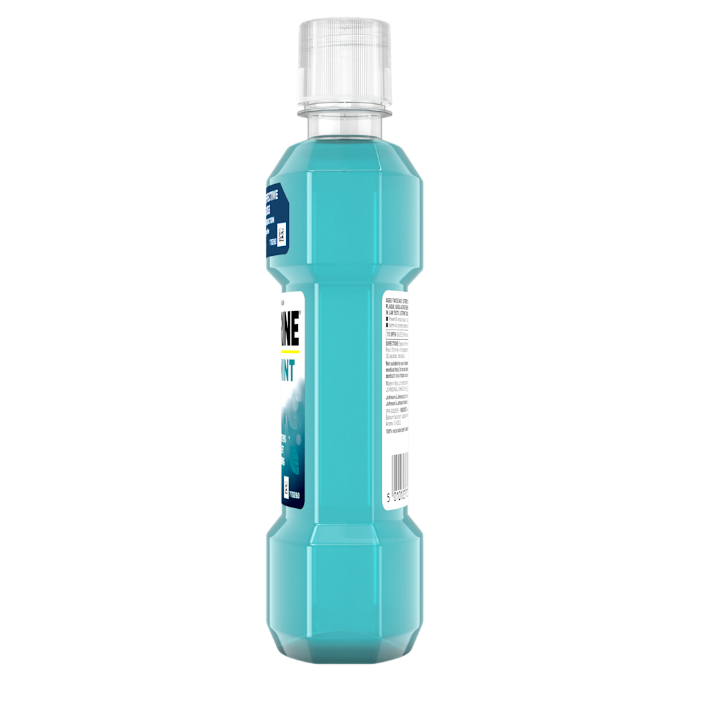 Listerine Cool Mint mouthwash 500 ml turquoise bottle with clear cap