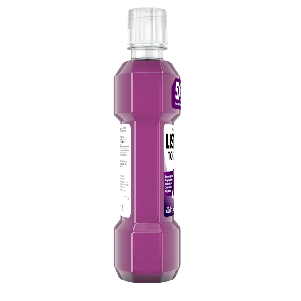 Listerine Total Care Antibacterial Mouthwash purple liquid 500ml bottle