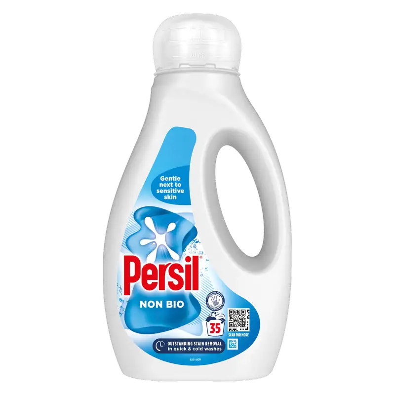 Persil Non Bio liquid laundry detergent 35 washes bottle white container
