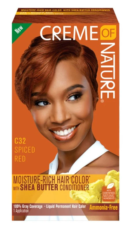 Creme of Nature C32 Spiced Red liquid hair colour with shea butter conditioner