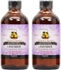 Sunny Isles Jamaica black castor oil lavender scent 118ml bottle pair