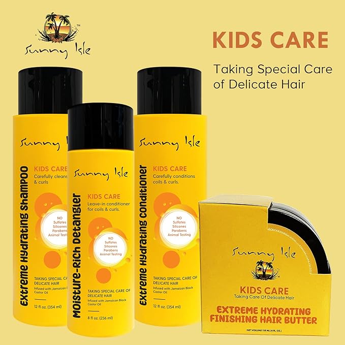 Sunny Isle Kids Care Extreme Hydrating Finishing Hair Butter 4oz jar