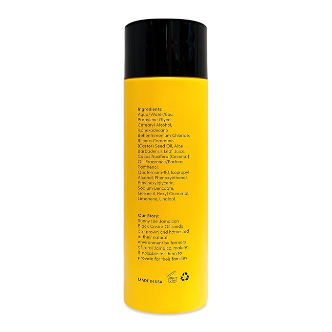Sunny Isle Kids Care Moisture-Rich Leave-In Detangler 8oz yellow bottle