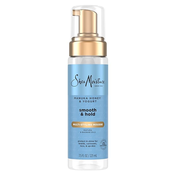 SheaMoisture Manuka Honey & Yogurt multi-styling mousse 221ml pump bottle