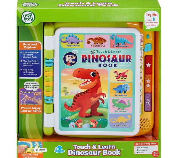Leap Frog Touch and Learn Dinosaur Book with interactive pages and sound buttons
