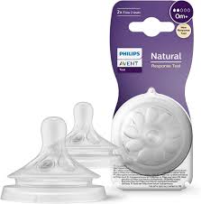 Philips Avent Natural Response 3.0 Level 2 teats, 0 months plus, pack of 2
