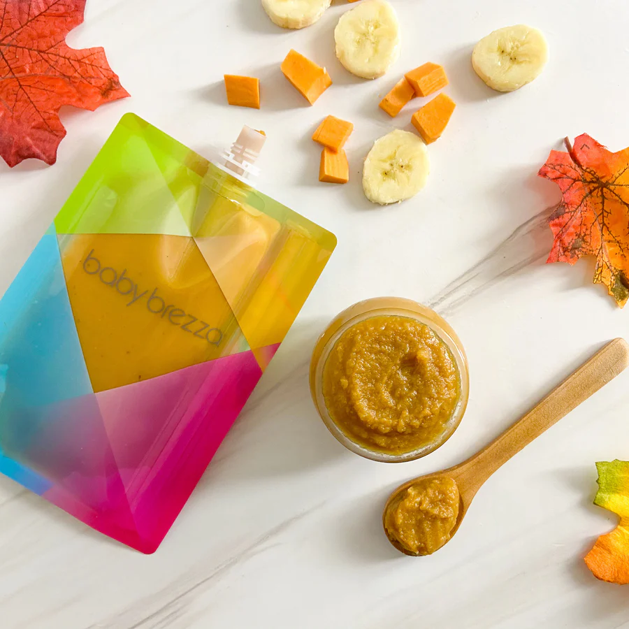 Baby Brezza reusable baby food pouches multicoloured 10 pack set