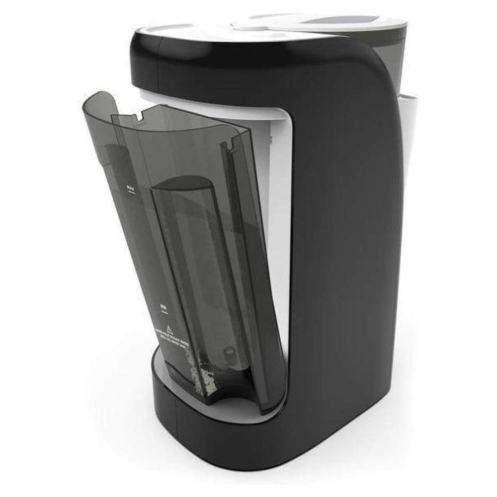 Baby Brezza Formula Pro Advanced automatic bottle maker in white and black
