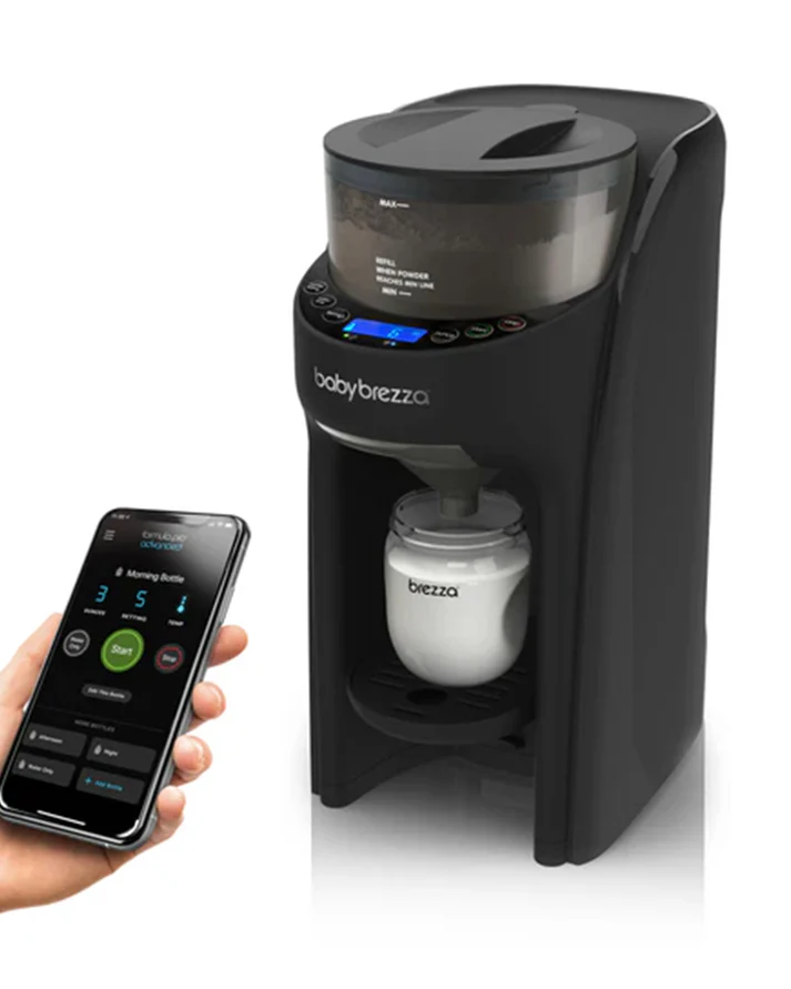 Baby Brezza Formula Pro Advanced WiFi-enabled black automatic bottle maker machine