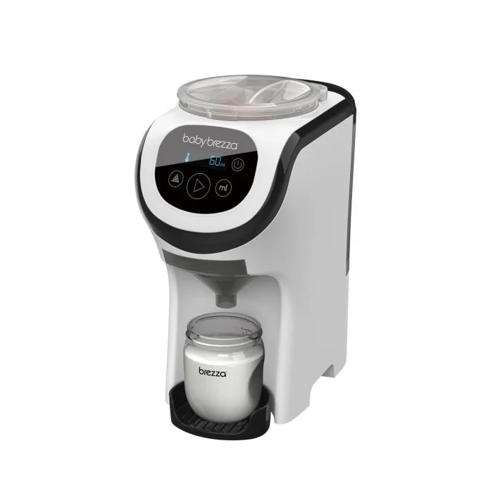 Baby Brezza Formula Pro Mini white and black automatic formula maker machine