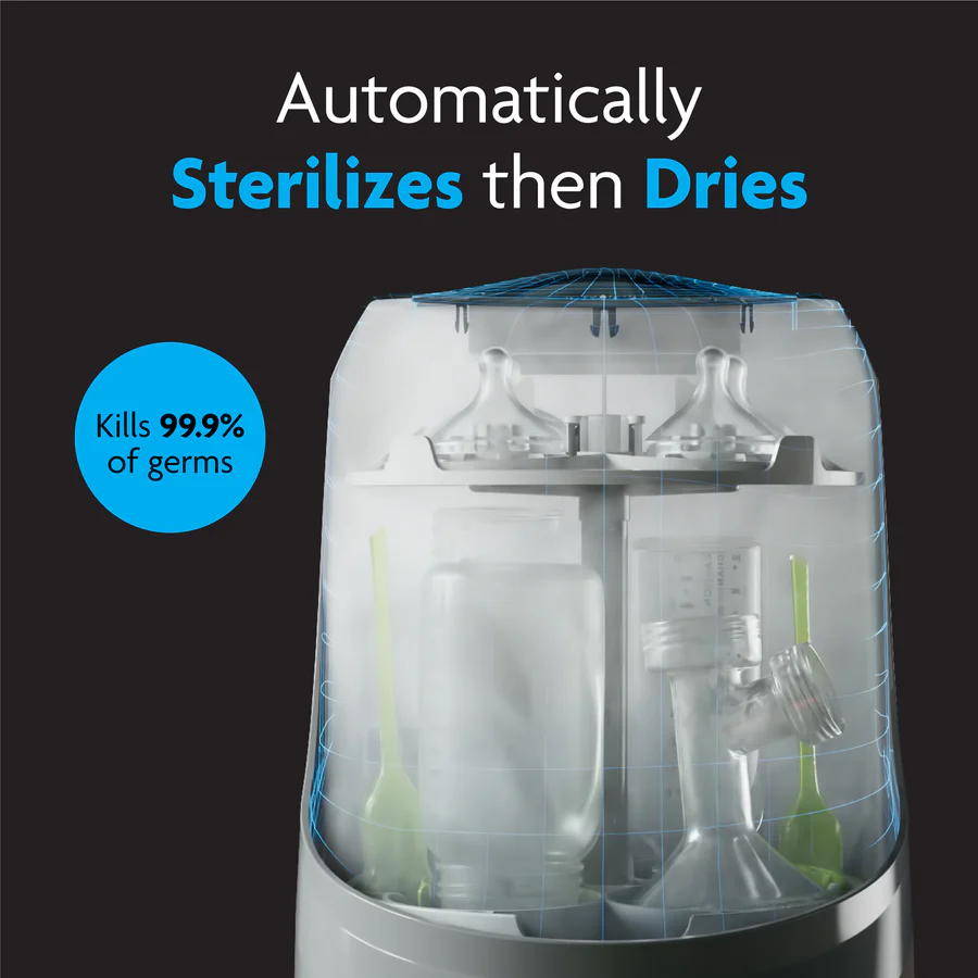 Baby Brezza Bottle Washer Pro white automatic steriliser and dryer machine