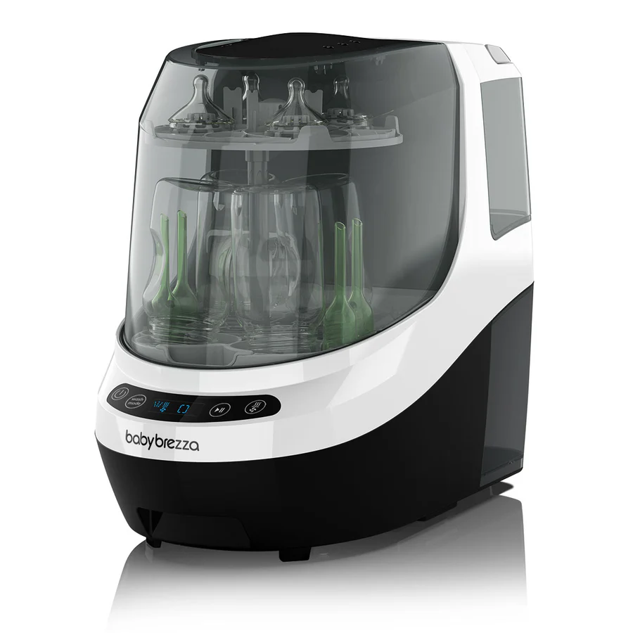 Baby Brezza Bottle Washer Pro white and black automatic washing sterilising drying machine