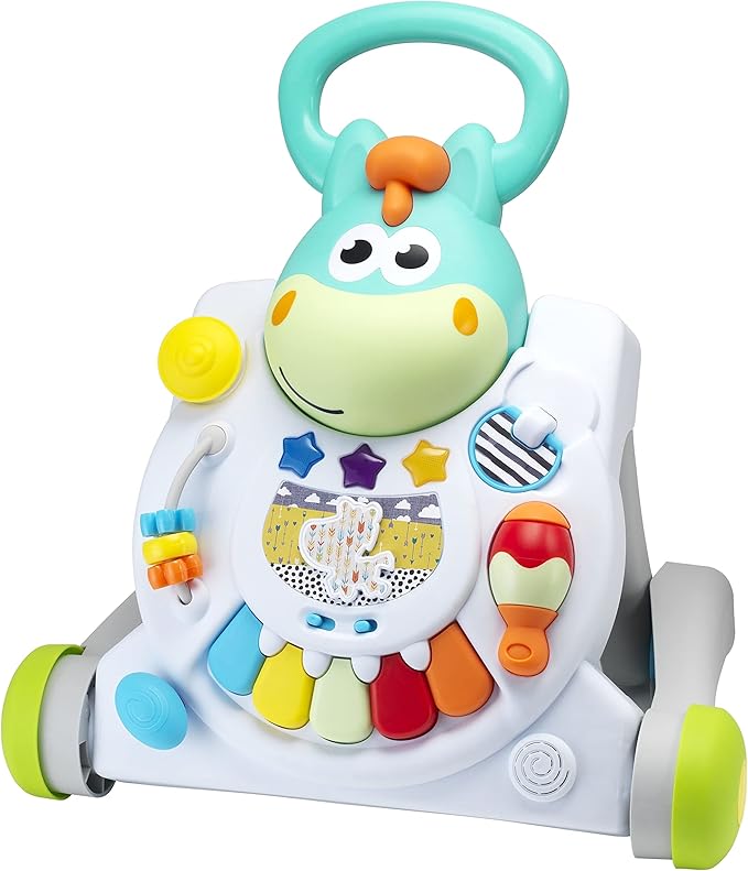 Infantino Sit, Walk & Play 3-in-1 multicolour walker table with interactive features