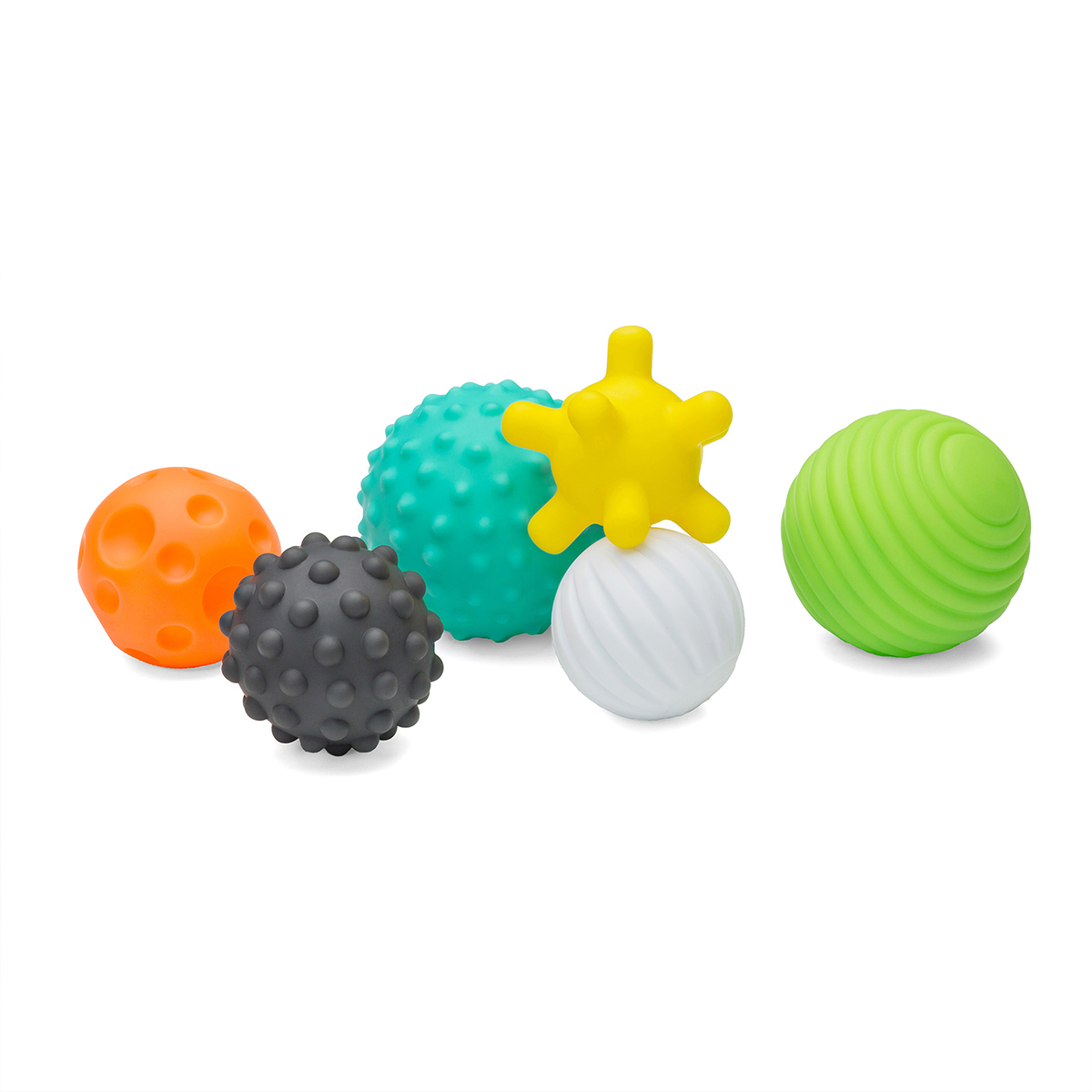 Infantino textured multi ball set with six sensory balls in various colours