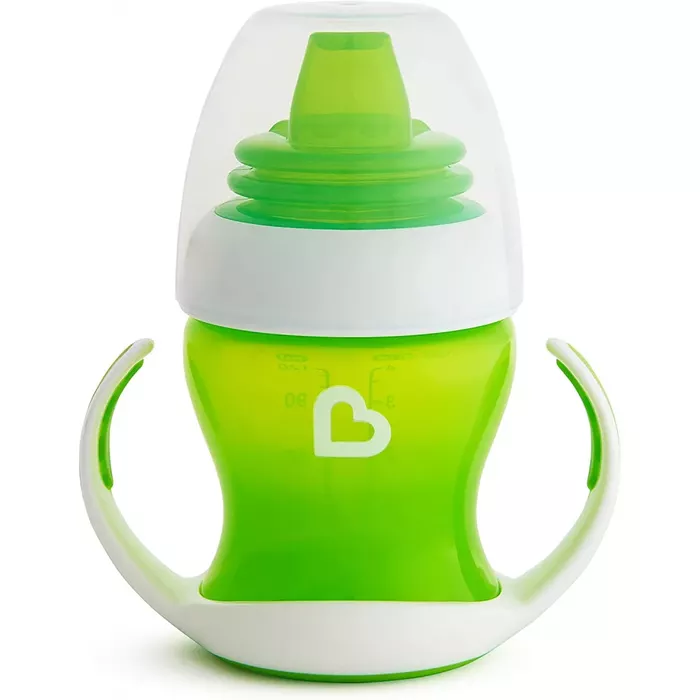Munchkin Gentle First Cup green 4+ months with handles and spout