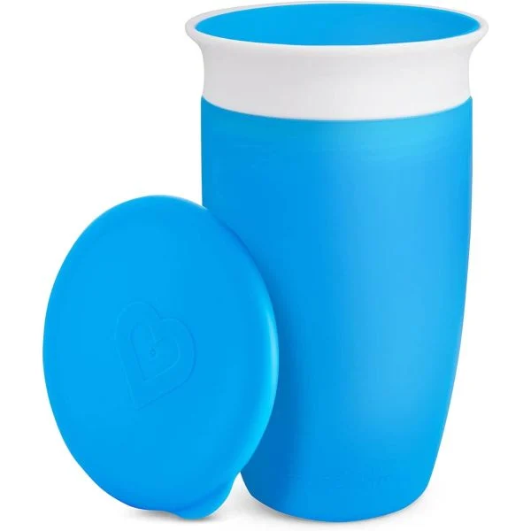 Munchkin Miracle 360 Degree Trainer Cup 10oz blue with lid