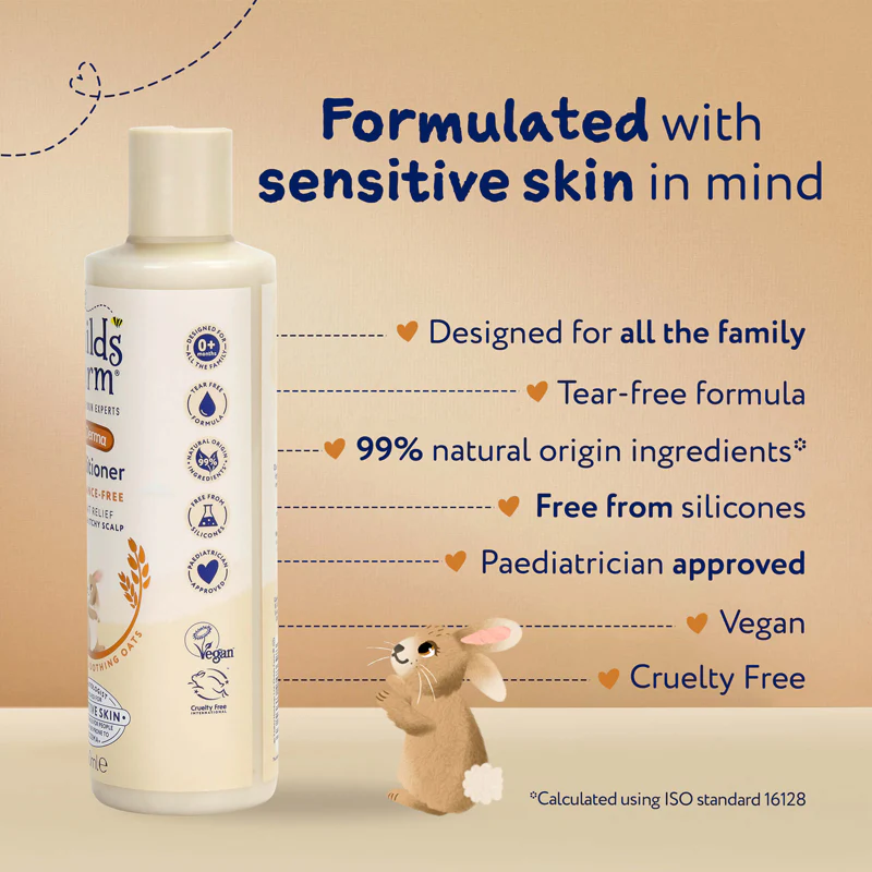 Child Farm Oatderma conditioner 250ml bottle for sensitive skin