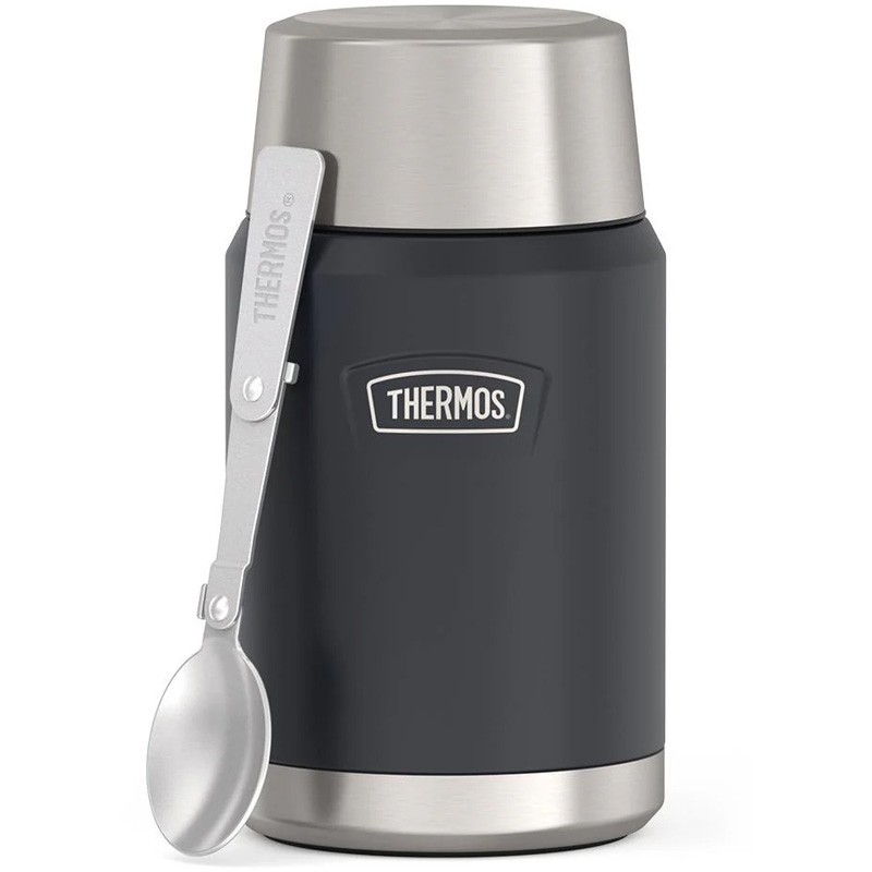 Thermos Icon food thermal flask 710 ml graphite with spoon