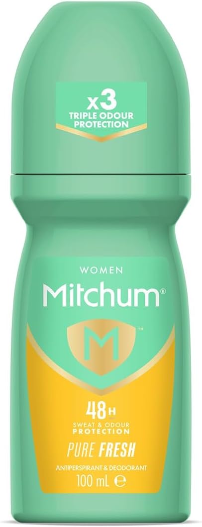 Mitchum Women 48HR Pure Fresh roll-on deodorant antiperspirant 100ml green bottle