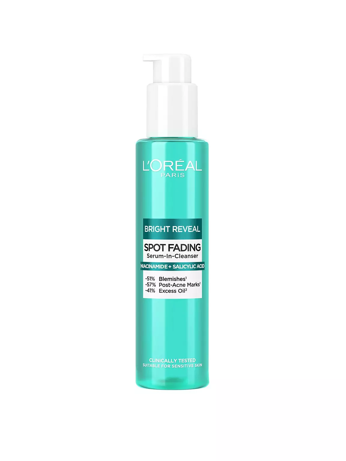 L'Oreal Paris Bright Reveal turquoise spot fading serum-in-cleanser 150ml