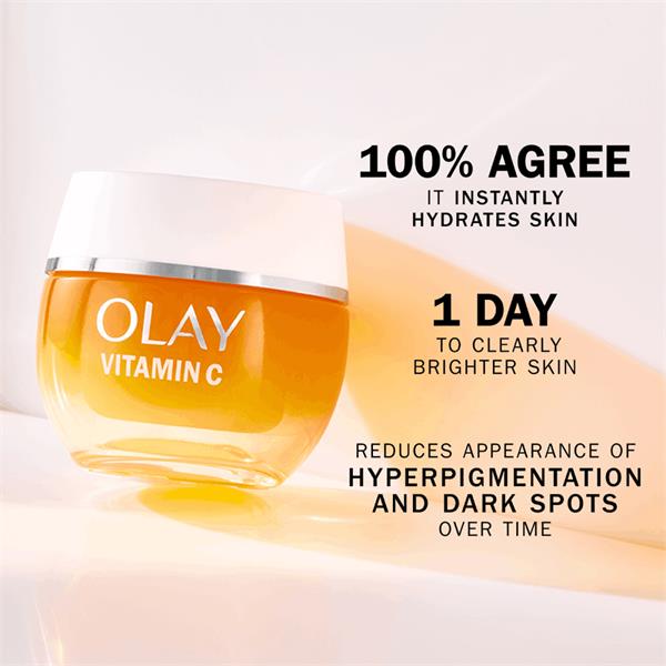 Olay Vitamin C AHA Hydra Glow hydrating gel day cream 50ml jar