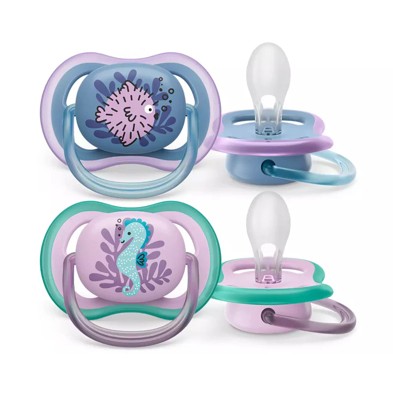 Philips Avent Air Soother girl 6-18 months two pack with handles