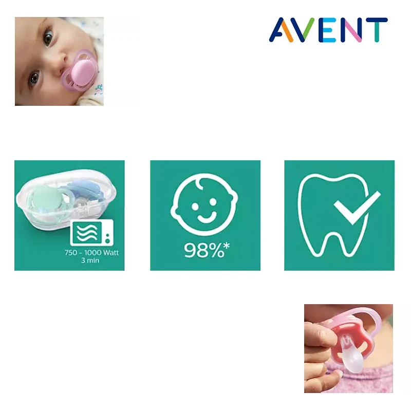 Philips Avent Air Soother pink pacifier 6-18 months two pack
