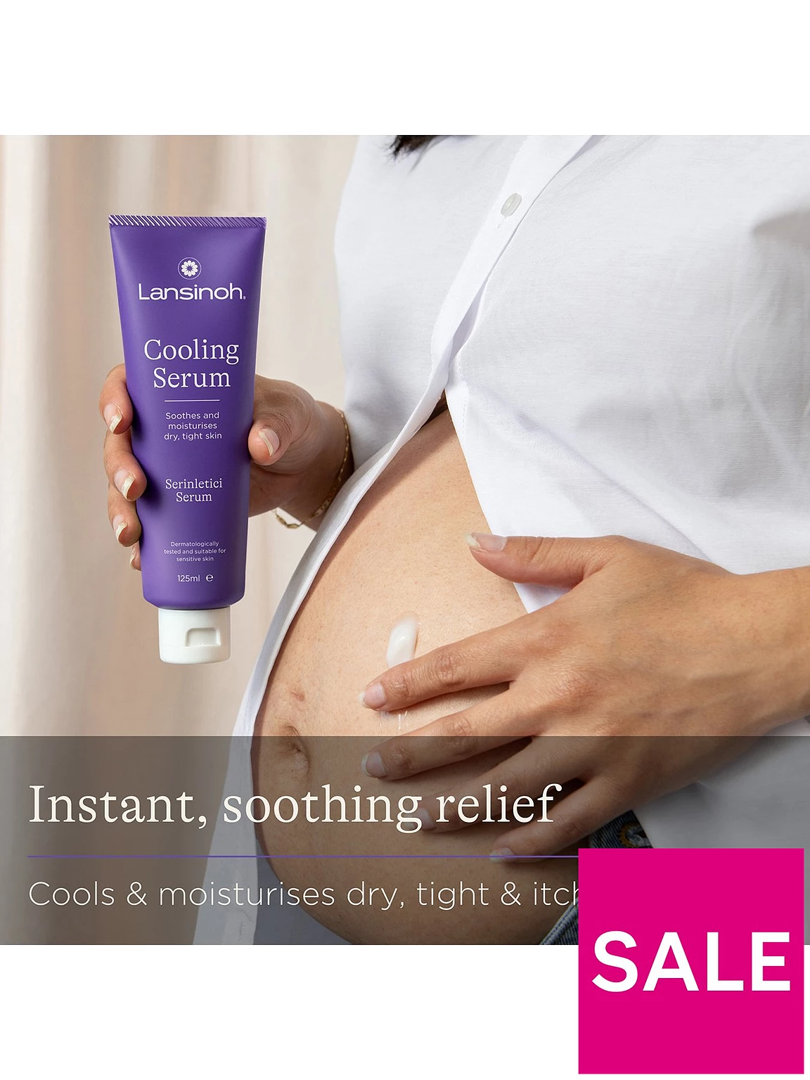 Lansinoh Cooling Serum purple tube 125ml for sensitive skin