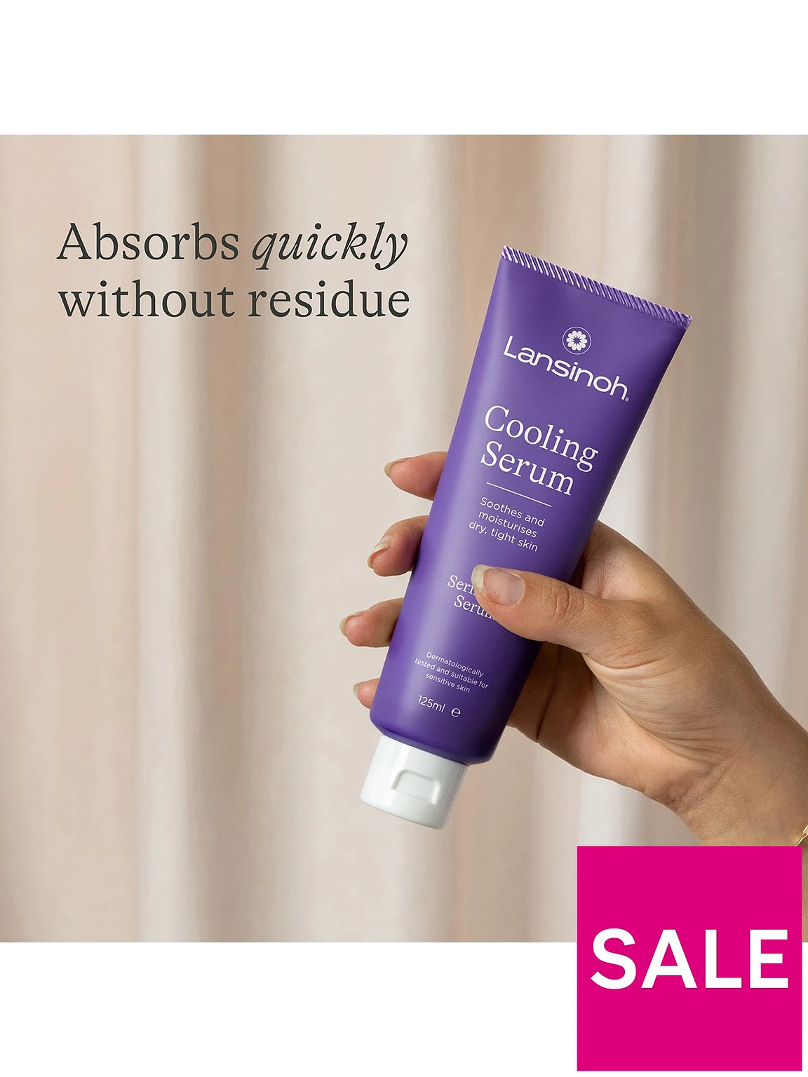 Lansinoh Cooling Serum purple tube 125ml skincare product