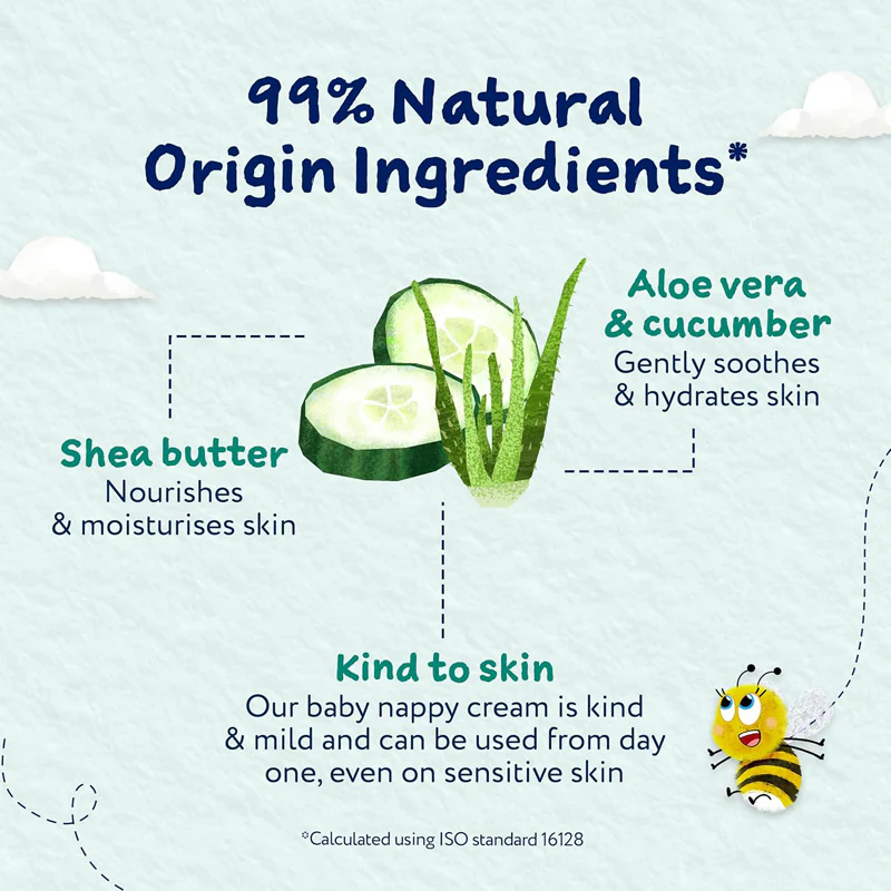 Child's Farm Baby Nappy Cream 100ml with aloe vera and cucumber