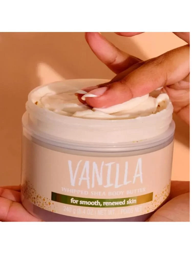 Tree Hut Vanilla Whipped Shea Body Butter 240g jar with cream texture