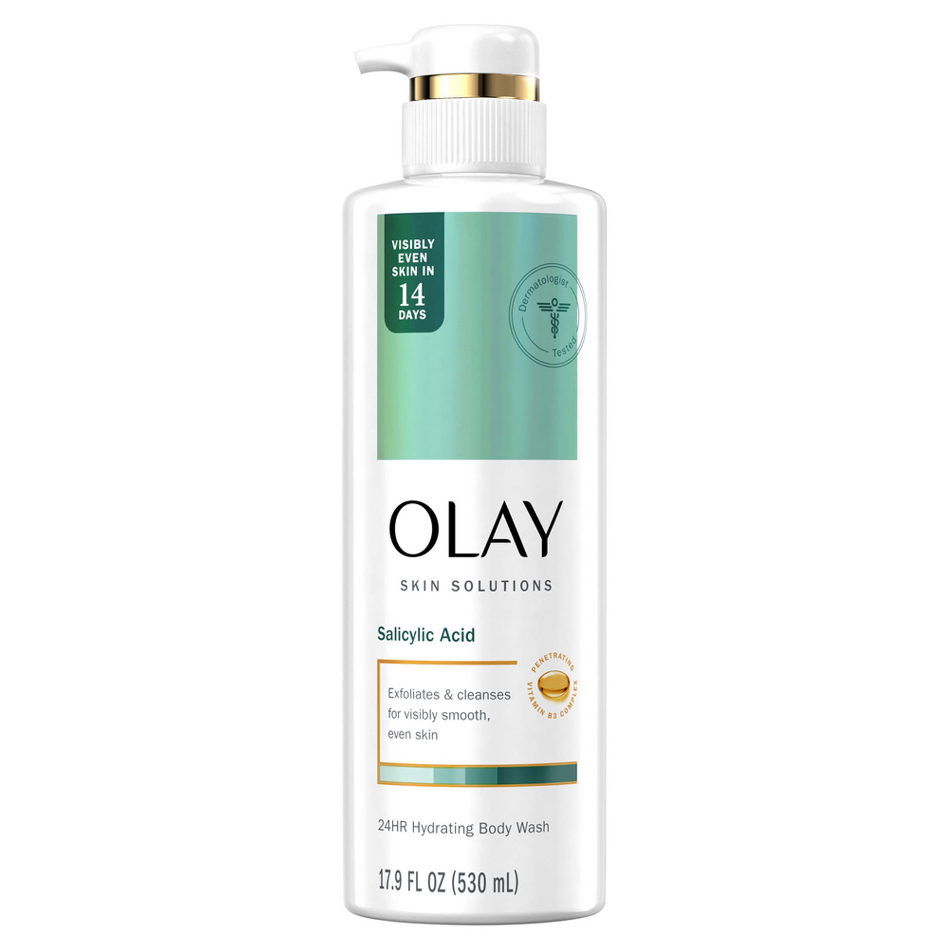 Olay Skin Solutions Salicylic Acid Body Wash 530ml pump bottle