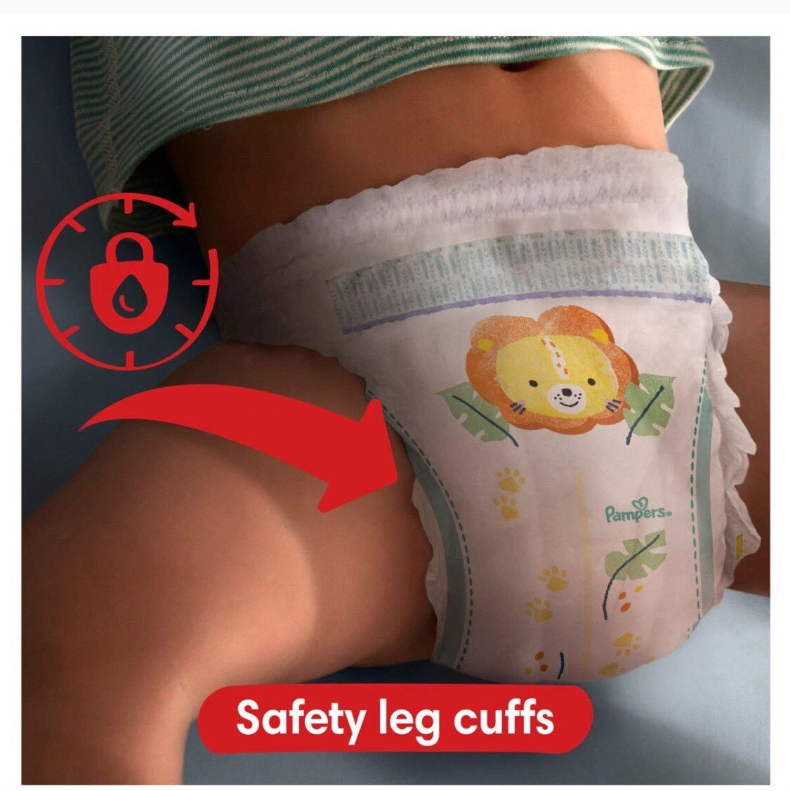 Pampers Baby-Dry nappy pants Size 8, 117 count, 19kg plus weight