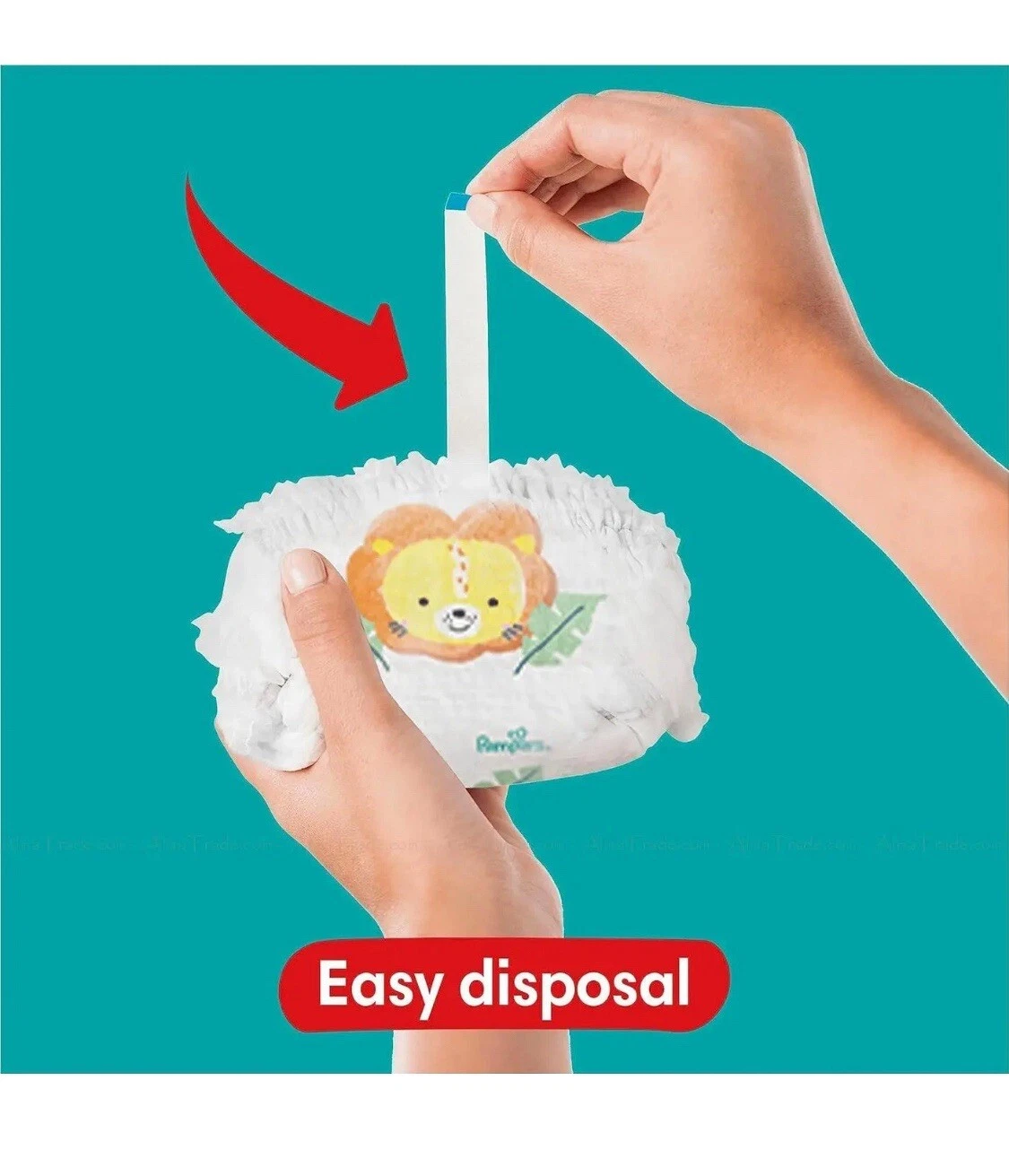 Pampers Baby-Dry Nappy Pants Size 8, 117 pack, 19kg plus nappies
