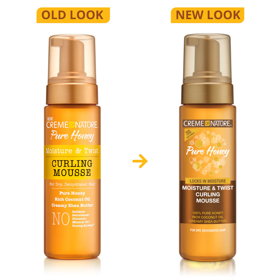 Creme of Nature Pure Honey Moisture and Twist Curling Mousse for dry hair