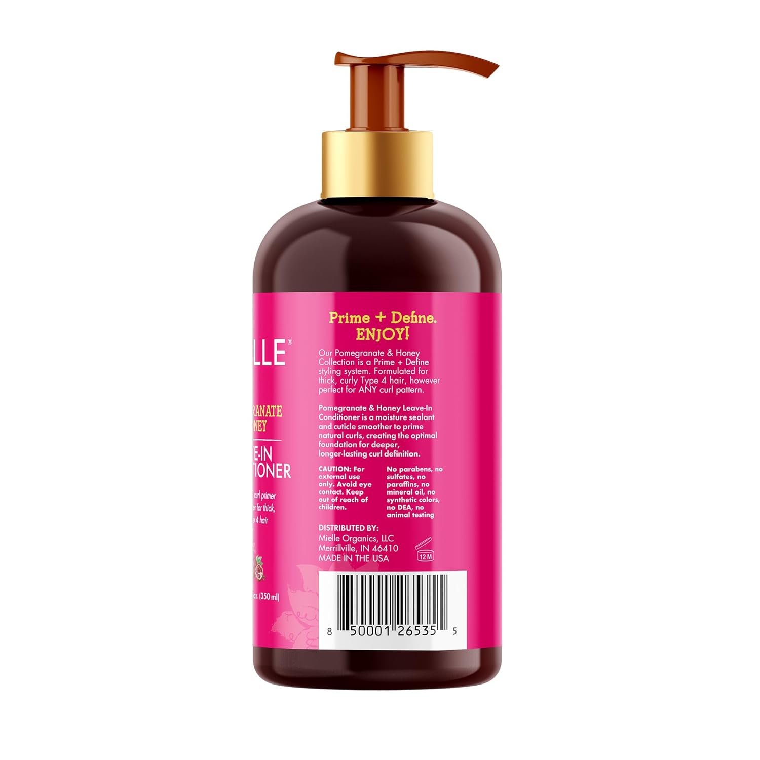 Mielle Pomegranate and Honey Leave-In Conditioner 355ml with pump dispenser