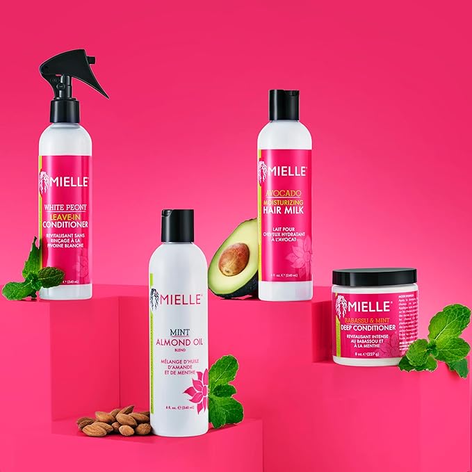 Mielle Babassu Mint deep conditioner 227ml jar with black cap