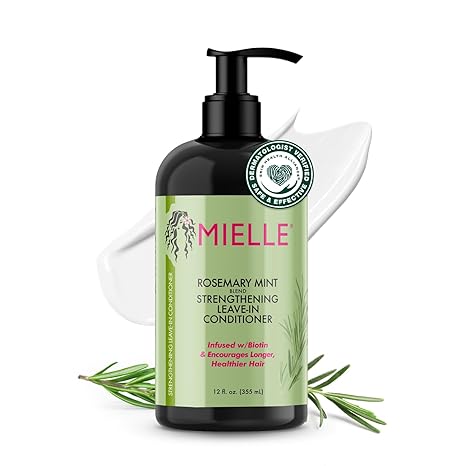 Mielle Organics Rosemary Mint Strengthening Leave-In Conditioner, 12 fl oz bottle