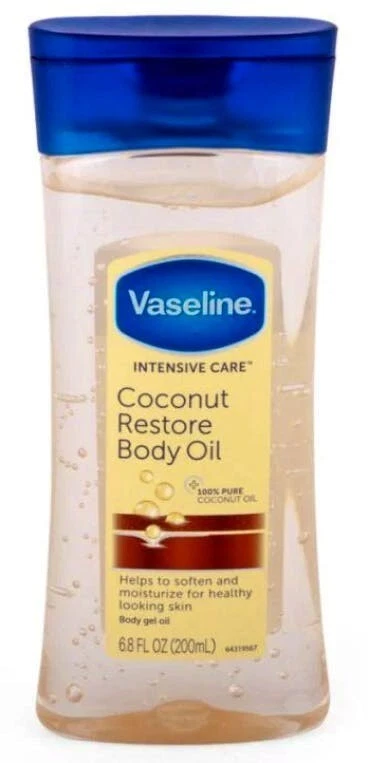 Vaseline Intensive Care Coconut Restore Body Oil 200ml bottle