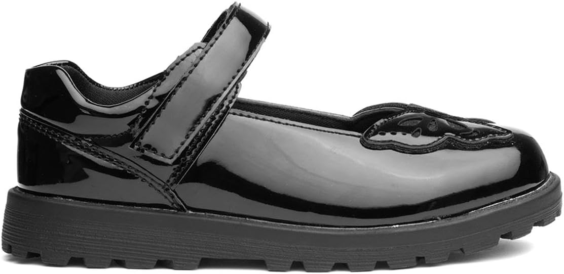 Walkright Lori girls black patent school shoe size 3