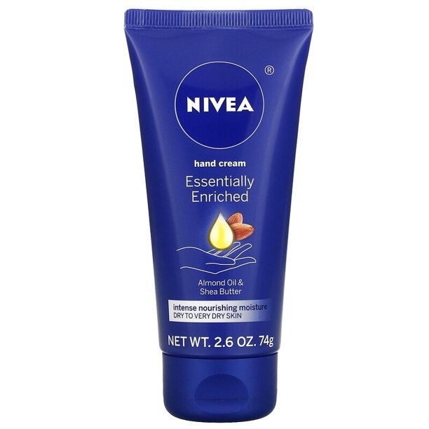Nivea Essentially Enriched hand cream for dry skin 2.6 oz tube
