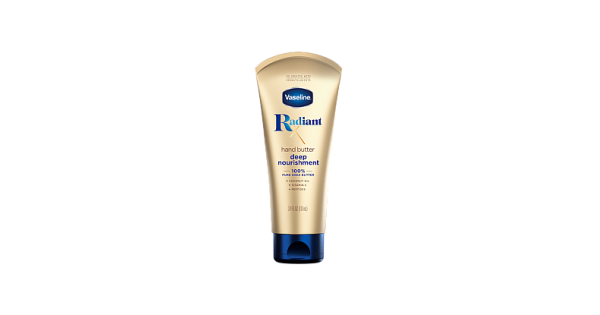 Vaseline Radiant Hand Butter Deep Nourishment 3.4oz tube with blue cap
